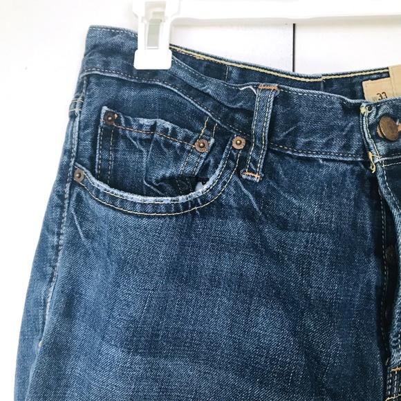 Vintage Hollister Menβs Jeans β 33x32 Distressed Denim - Picture 2 of 7